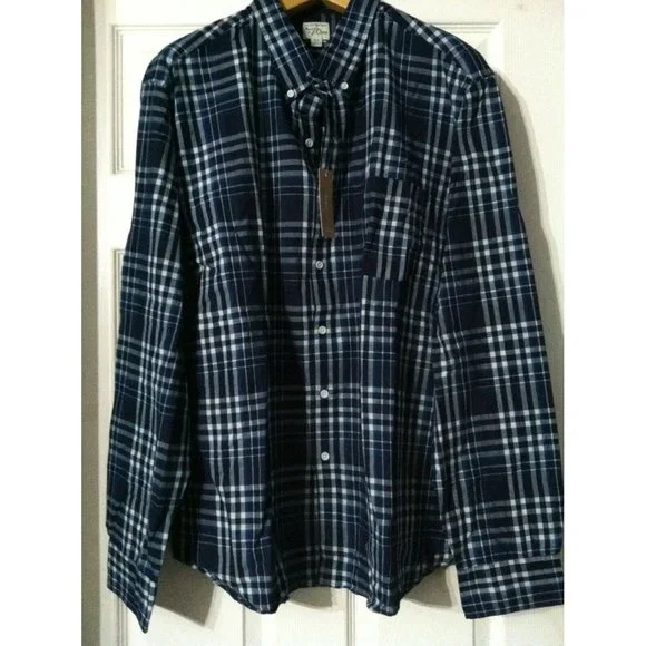 Crew Factory Shirts Jcrew Mens Big Tall New Blue 0cotton - Main Image